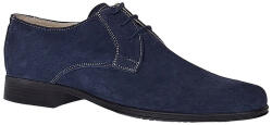 Rovi Design Pantofi barbati eleganti din piele naturala intoarsa bleumarin P34BLMVEL, marimea 39