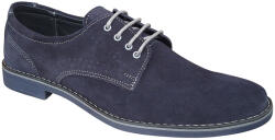Ciucaleti g Pantofi barbati bleumarin din piele naturala intoarsa - stil derby casual elegant GKR103BLVEL, marimea 39