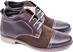 Rovi Design Ghete barbati din piele naturala casual, maro - BOND1MVEL, marimea 43
