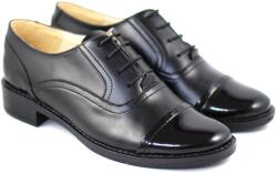 Rovi Design Pantofi dama casual din piele naturala cu varf lacuit - P10LNBOX, marimea 40
