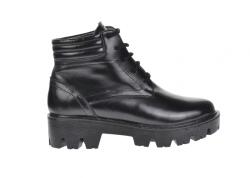 CIUCALETI Bocanci dama scurti din piele naturala de culoare neagra Kamely, marimea 37