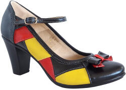 CIUCALETI Marimea 36 Pantofi dama din piele naturala, toc de 7cm - P13423NRG, marimea 36