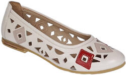 Ciucaleti g OFERTA MARIMEA 36 Balerini dama, de vara, din piele naturala - SCV403BEJ, marimea 36