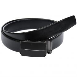Lucianis Style Curea din piele pentru barbati, catarama metalica fara ac, latime 3.5 cm, lungime reglabila, negru - LS234NNS - ciucaleti