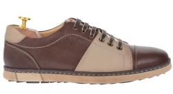 NEVALIS Pantofi barbati casual, sport din piele naturala maro - 747M, marimea 41