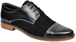 CIUCALETI Pantofi barbati casual din piele naturala - Model Mario 1 Negru , marimea 41
