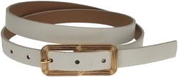 CK LEATHER Curea dama, casual-eleganta, din piele ecologica, latime 2 cm, alb - CRD010ALB