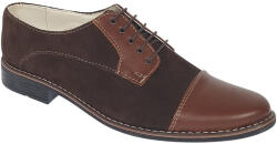 Ciucaleti LUX Pantofi barbati casual din piele naturala intoarsa - Marimea 39, 40, 44 Maro - GKR5RM, marimea 40
