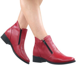 Ciucaleti LUX Ghete dama casual din piele naturala Nataly Rosu T 316 ROSU-P, marimea 38