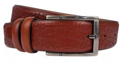 Alpe Leather Curea barbati, eleganta, pentru costum, din piele naturala, Maro, 3.4cm - CK70M - ciucaleti