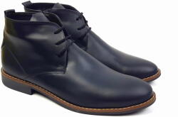 CIUCALETI Ghete barbati, casual, din piele naturala, bleumarin STDG184BL, marimea 43