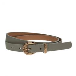 CK LEATHER Curea dama, casual-eleganta, din piele ecologica, latime 1.8 cm, Gri - CKD025