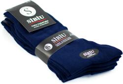 Santexsibiu Sosete barbati, set 5 perechi din bumbac, bleumarin, fara cusatura - Sibiu Romania STX21BLM, marimea 43-46