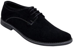 Ciucaleti LUX Pantofi barbati casual din piele naturala intoarsa - Model Negru VELN, marimea 37