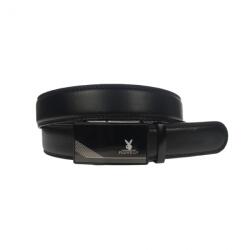 CK LEATHER Curea barbati, casual-eleganta, din piele eco, latime 3.5 cm, negru - CK157N