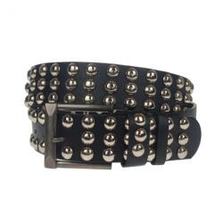CK LEATHER Curea barbati, casual-eleganta, din piele ecologica, latime 4 cm, negru - CK150N