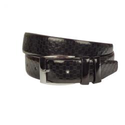NANO BELTS Curea barbati, casual-eleganta, din piele ecologica, latime 3.5 cm, negru - NB029