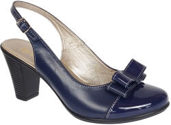 Rovi Design Marimea 36 Pantofi dama din piele naturala decupati Mara Bleumarin, marimea 36