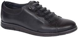 Ciucaleti Pantofi barbati casual piele naturala de culoare neagra GKR120N, marimea 38