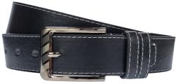 NANO BELTS Curea barbati, casual, latime 3.7cm, Negru, piele eco - CK135N