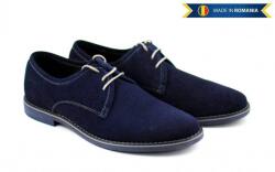 CIUCALETI OFERTA marimea 37 , 40- Pantofi barbati, casual-eleganti, din piele naturala intoarsa, bleumarin - LPABLUVEL, marimea 37