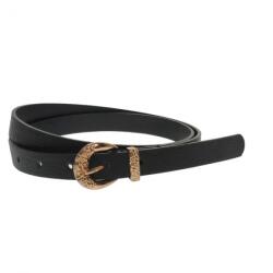 CK LEATHER Curea dama, casual-eleganta, din piele ecologica, latime 1.8 cm, negru - CKD030