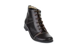 CIUCALETI Oferta marimea 36 - Ghete dama Amanda din piele naturala, imblanite, culoare Maro - LG21MABOX, marimea 36