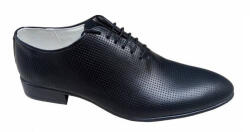 Ciucaleti LUX Pantofi barbati eleganti din piele naturala matritata negru GKR35NP, marimea 40