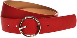 CK LEATHER Curea dama, casual-eleganta, din piele ecologica, latime 3 cm, rosu - CRD001R