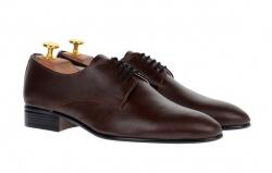 NIC-MAR Pantofi barbati eleganti pentru costum, piele naturala maro, NIC211M, marimea 43