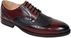 Ciucaleti S Pantofi eleganti barbati piele naturala 993 Bordeaux si Negru, marimea 44