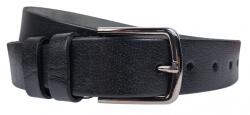 Alpe Leather Curea batal barbati, eleganta pentru costum, din piele naturala, Negru, Latime 3.7cm, lungime pana la 170cm - CK87N - ciucaleti