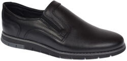 Ciucaleti Pantofi barbati casual din piele naturala cu elastic negru SP2019EN, marimea 42