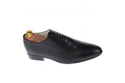 NIC-MAR Pantofi barbati office, eleganti din piele naturala de culoare neagra NIC5NPR, marimea 44