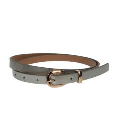 CK LEATHER Curea dama, casual-eleganta, din piele ecologica, latime 1.3 cm, Gri - CKD011
