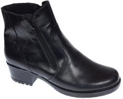 CIUCALETI Ghete dama din piele naturala negre imblanite G2NFER, marimea 40
