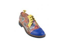 CIUCALETI Pantofi dama din piele naturala multicolora - P10BLGR, marimea 36