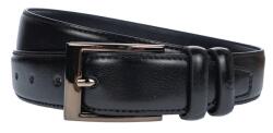 NANO BELTS Curea barbati, eleganta, latime 3.4cm, Negru, cusatura, piele eco - CK123N