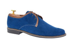 CIUCALETI Pantofi barbati casual din piele naturala intoarsa - Model Albastru P34MBL, marimea 39