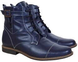 CIUCALETI Ghete barbati casual din piele naturala imblanite Bleumarin - GBOND2BL, marimea 42
