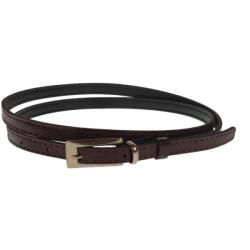 CK LEATHER Curea dama, casual-eleganta, din piele ecologica, latime 1 cm, maro - CKD003