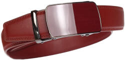 Lucianis Style Curea barbati eleganta pentru costum piele naturala, Bordeaux, 3.5cm TK12BR - ciucaleti