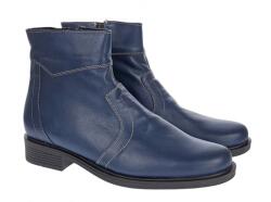 CIUCALETI Ghete barbati din piele naturala, imblanite, elegante, cu fermoar, Bleumarin - LGB99BLA1, marimea 40