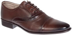 Ciucaleti Pantofi barbati eleganti cu siret din piele naturala Maro GKRCRISM, marimea 44