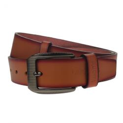 CK LEATHER Curea barbati, casual-eleganta, din piele ecologica, latime 3.5 cm, maro - CK182M