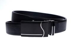 Ciucaleti Curea barbati, casual, eleganta, din piele naturala, Negru 3.5cm - CK16N