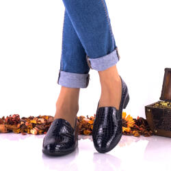 Ciucaleti LUX Pantofi dama casual bleumarin din piele naturala croco - NAA250, marimea 39