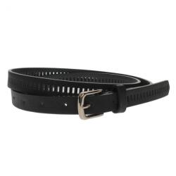 CK LEATHER Curea dama, casual-eleganta, din piele ecologica, latime 1.8 cm, negru - CKD035