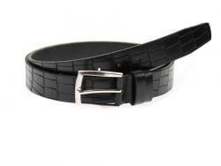 ClK LEATHER Curea barbati eleganta, din piele ecologica negra 3.5 cm - DR335N - ciucaleti