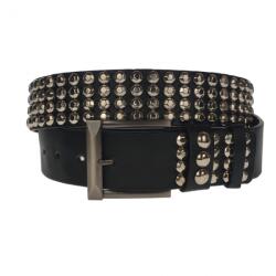 CK LEATHER Curea barbati, casual-eleganta, din piele ecologica, latime 4 cm, negru - CK156N
